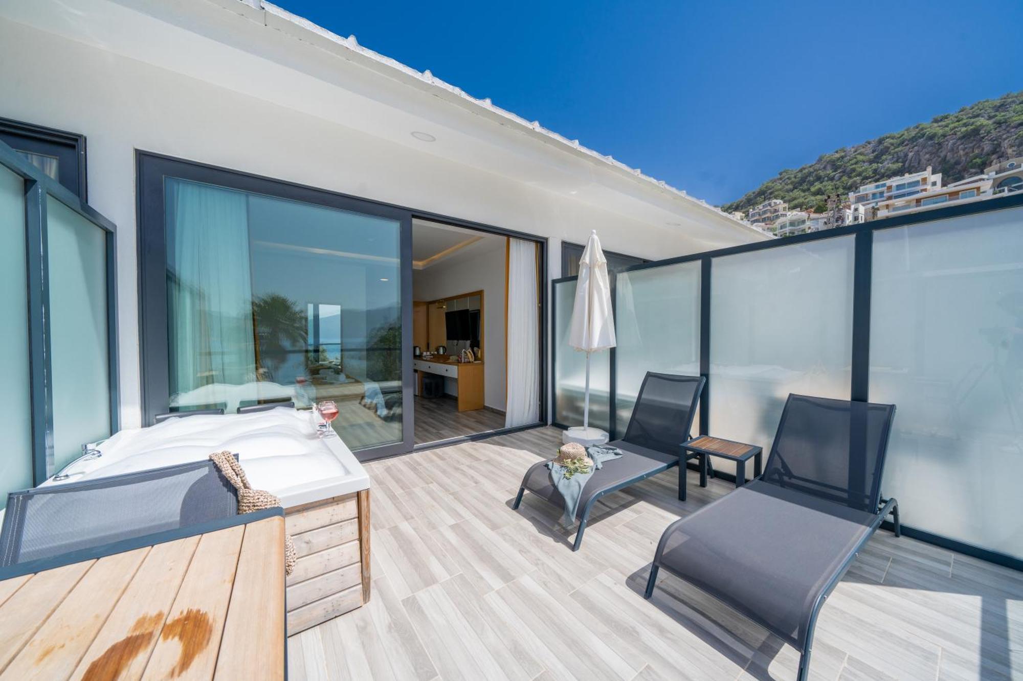 Kalkan Beach Park Hotel Kaş Eksteriør bilde