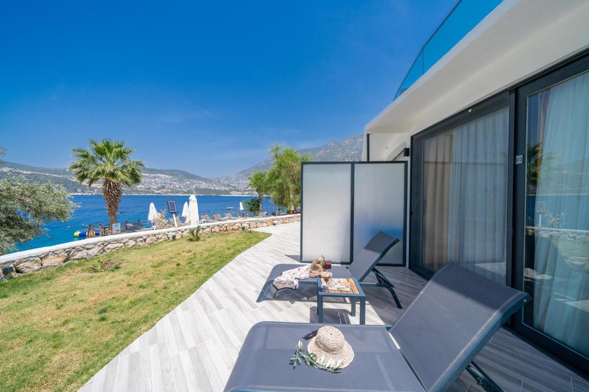 Kalkan Beach Park Hotel Kaş Eksteriør bilde
